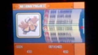 Pokemon Diamond National Pokedex Completed [upl. by Oirretna]