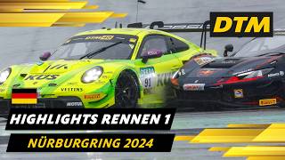 Regenchaos auf dem Nürburgring 🤯  DTM 2024 Highlights  Nürburgring [upl. by Nnoved]