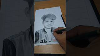 Portrait drawing use charcoal and Graphite pencil ytshorts yt ytshortsvideo art drawing [upl. by Aihsinat]