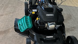 REVIEW Aldi Ferrex 300 lawnmower [upl. by Shaia]