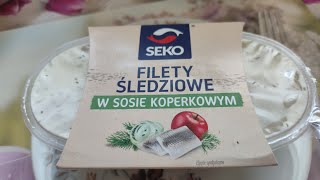 Test smaku Filety śledziowe w sosie kolerkowym [upl. by Norvol354]