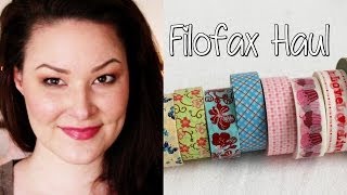 Filofax Haul  Washi Tape Sticky Notes und Co [upl. by Marquis399]