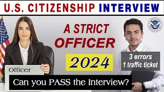 US Citizenship Interview and Test 2024 Can you pass your N400 Naturalization Interview 2024 [upl. by Tram]