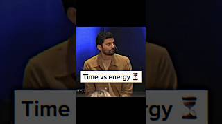 Time VS Energy Motivational speech  Jay Shetty motivation inspiration shorts [upl. by Naryb33]