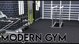 MODERN GYM  Sims 3 Speed Build [upl. by Athal]