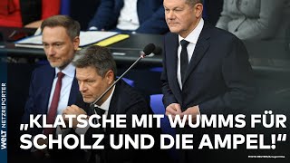 KARLSRUHE quotKlatsche mit Wumms für Scholz und die Ampelquot Nachtragshaushalt ist verfassungswidrig [upl. by Eveivenej]