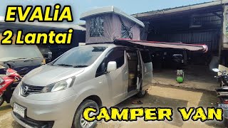 Rumah Berjalan 2 Lantai Nissan EvaLia Campervan Dijamin Betah Dijalan Ga Mau Pulang Keliling Indo [upl. by Gilford164]