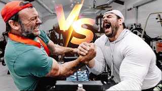 Pro Wrestler vs Pro Arm Wrestler Devon Larratt vs Eric Bugenhagen [upl. by Dnalel650]