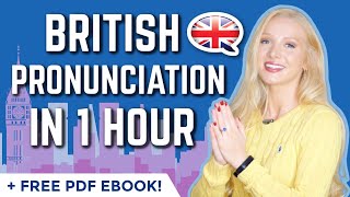 British English Pronunciation in 50 Minutes  ALL 150 words you need  free Pronunciation Ebook [upl. by Haonam]