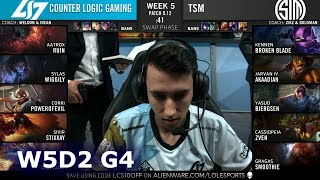 CLG vs TSM  Week 5 Day 2 S9 LCS Summer 2019  TSM vs CLG W5D2 [upl. by Gnuhc]