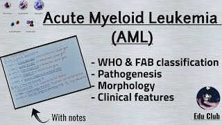 Acute Myeloid Leukemia  AML  WHO classification  FAB classification  Pathology [upl. by Morra]