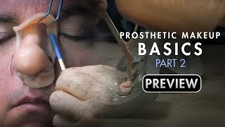 Prosthetic Makeup Basics  Gelatin Facial Appliances Part 2  PREVIEW [upl. by Angie893]