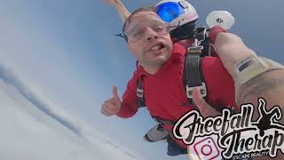 Jerome Journees Tandem Skydive  UK Parachuting  FreefallTherapy [upl. by Imrots910]