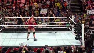 After helping fend off The Shield John Cena hits Ryback with an Attitude Adjustment Raw April 22 [upl. by Ordnassela]