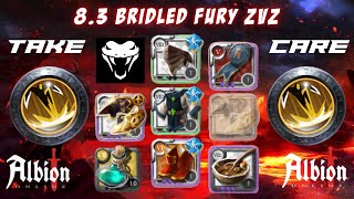 TOP KILLS  83 BRIDLED FURY POV  Albion Online ZvZ  TAKE CARE vs THE LONELY MEN [upl. by Klecka]