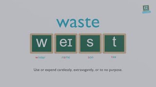 How to pronounce waste [upl. by Nylkoorb7]