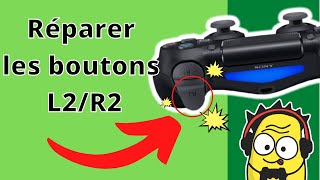 TUTO PS4  REPARER LE BOUTON R2 OU L2 DE SA MANETTE [upl. by Aniwde275]