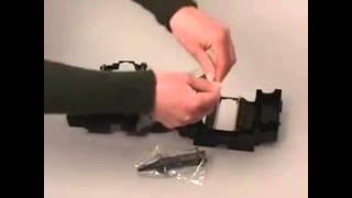 How to change ribbon for Nisca 5350 card printer [upl. by Ase]