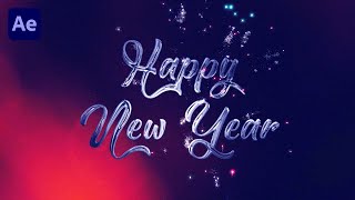 HAPPY NEW YEAR 2024  Greeting Animation in Adobe After Effects [upl. by Sonahpets]