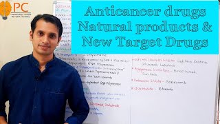 Anticancer Drugs pharmacology Part 6 Plant derived Natural Products and Newer Anticancer Drugs [upl. by Asihtal]