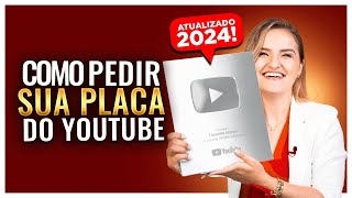 ATUALIZADO Como GANHAR a PLACA PRATA do YOUTUBE em 2024 [upl. by Glynas833]