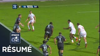 PRO D2  Résumé BiarritzBayonne 226  J6  Saison 20182019 [upl. by Bowe]