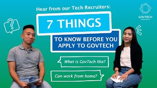 7 things you should know before you apply to GovTech [upl. by Einnaj929]