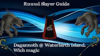 Runescape Slayer Guide Dagannoth  Waterbirth Island EOC [upl. by Einahpehs]