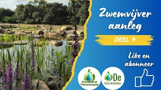 Ecosysteem zwemvijver aanleg deel 4 [upl. by Ylevol374]