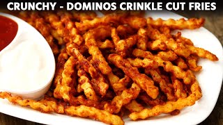 Crinkle Fries Recipe  Dominos Style CRUNCHY MASALA French Fry  CookingShooking [upl. by Luise]