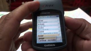 GPS GARMIN ETREX LEGEND HCx configuración vídeo 2 [upl. by Nilloc367]