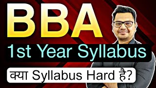 BBA 1st Year Syllabus Explain in Hindi  BBA Course Details in Hindi  By Sunil Adhikari [upl. by Lema]