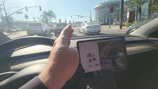 How to Autopilot tesla model 3 uber rental from Hertz [upl. by Averat]