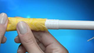 How to Use Tampons TAMPAX Cardboard Applicator Opening the wrapper [upl. by Chuipek]