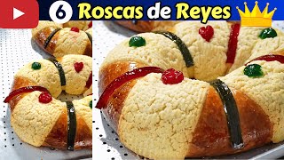 ✅6 ROSCAS de REYES con 1 KILO de HARINARECETA para EMPRENDER💰Dulce Hogar Recetas [upl. by Kendrah404]