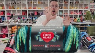 Pera amp Pasha TV Unboxing Red Heart Granny Square [upl. by Curkell968]