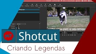 Criando Legendas com o Shotcut [upl. by Treblig]