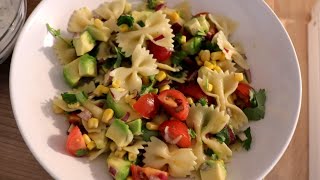 Heerlijke farfalle pasta salade recept vegetarisch [upl. by Melicent]