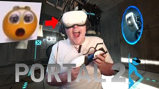 NOW PORTAL 2 IS IN VR [upl. by Lesnah]