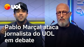 Debate Pablo Marçal ataca colunista do UOL que questionou fala dele sobre idiotice [upl. by Mosley]