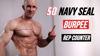 Navy Seal Burpees Follow Along 🔥 Best Bodyweight Chest Workout [upl. by Souza468]