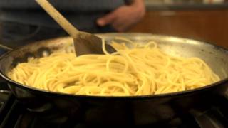 How to Quickly Cook Pasta in a Frying Pan  CHOW Tip [upl. by Eittah]