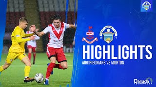 Airdrieonians vs Greenock Morton  cinch Championship  Match Highlights [upl. by Yentihw]