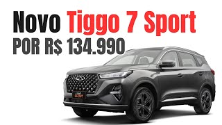 TIGGO 7 SPORT  menor preço com mais equipamentos Vale a pena [upl. by Dorolisa]