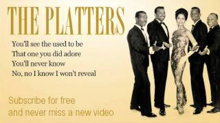 The Platters  Youll Never Know  Lyrics [upl. by Yennej972]