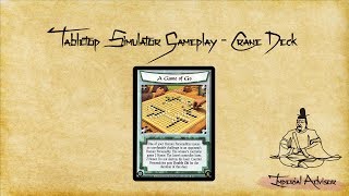 Trying a Crane Deck  L5R LCG Tabletop Simulator Gameplay  Imperial Advisor [upl. by Blunk]