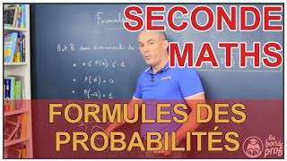 Formules des probabilités  Maths seconde  Les Bons Profs [upl. by Ginder]