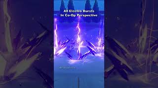 Genshin Impact All Electro Bursts In CoOp Perspective [upl. by Finbar]