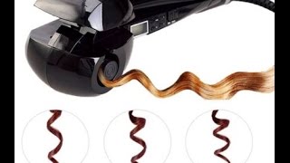 Live Product Review Automatic Hair Curling Curler Ceramic Roller Wave Machine Styler [upl. by Aloeda]