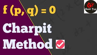 Standard Form fpq0  Charpit Equation  Application of Charpits Method  fpq0 [upl. by Yenffit]